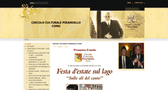 Desktop Screenshot of circoloculturalepirandello.com